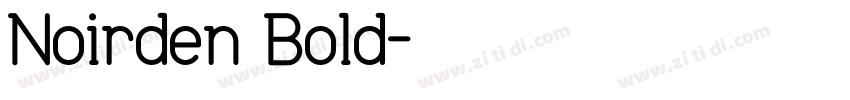 Noirden Bold字体转换